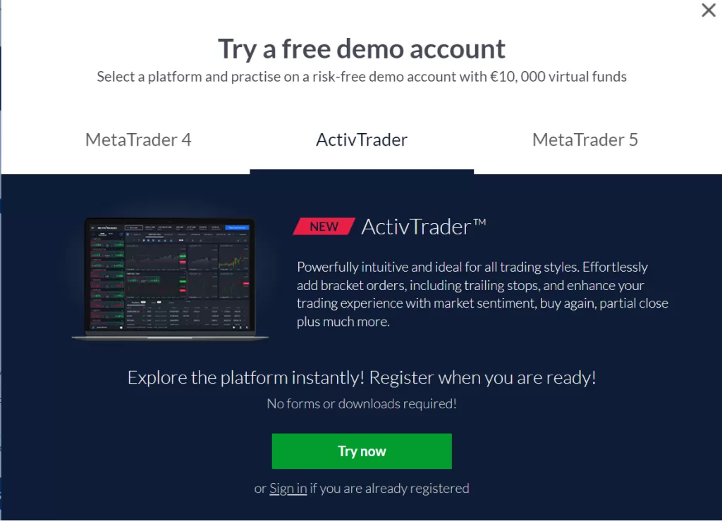 Demo Account