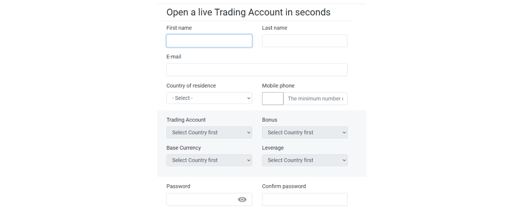 Trading Account Opening Process
